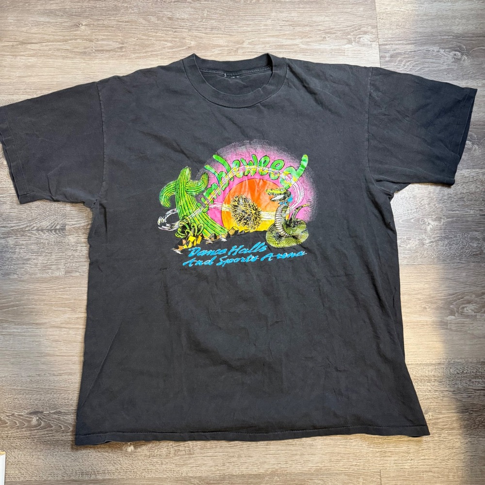 Vintage Tumbleweed Dance Hall Stillwater OK Graphic T-Shirt Faded Black XL 90s